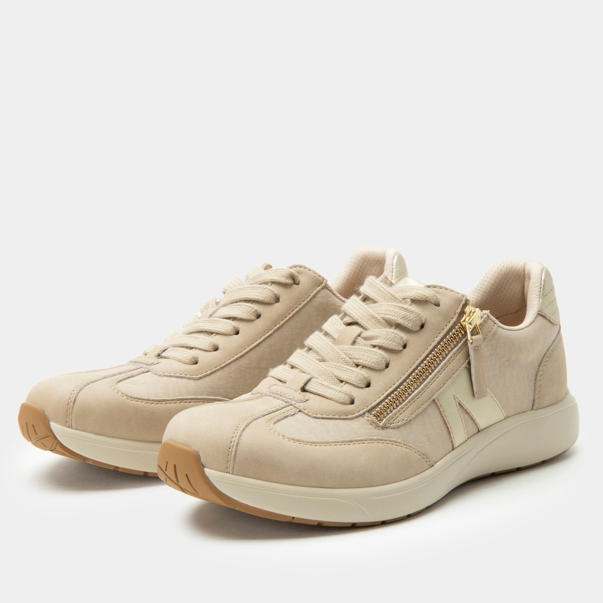 Alegria Eazeer Comfort Arch Support Women's Walking Shoe - Beige - 1