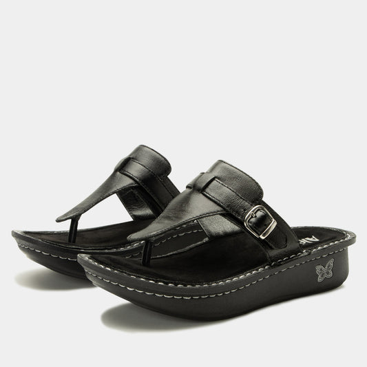 Alegria Kennedi Classic Rocker Comfort Arch Support Women's Sandal - Twinkle Black - 1