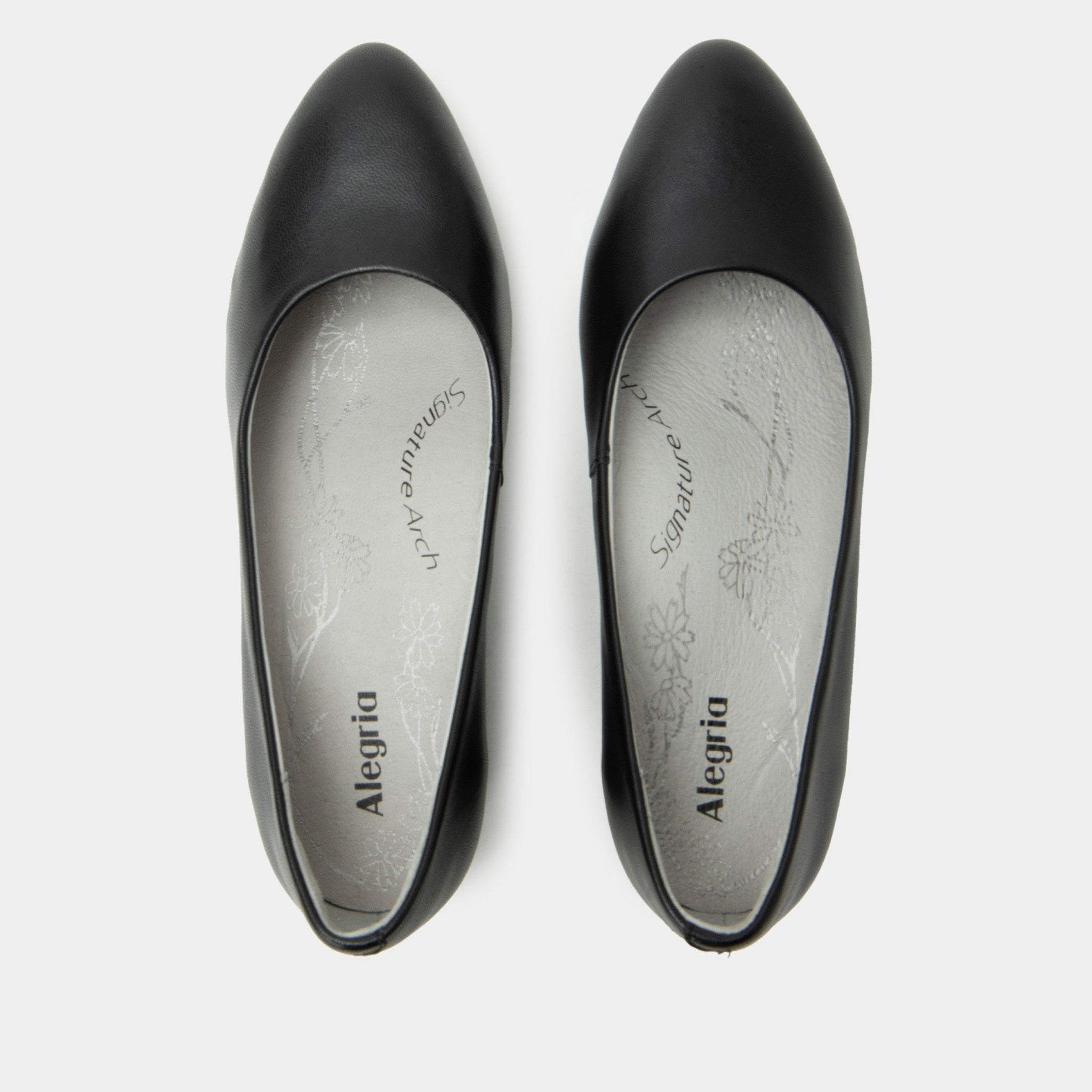 Alegria Lisah Comfort Arch Support Women's Dress Heel - All Black - 5