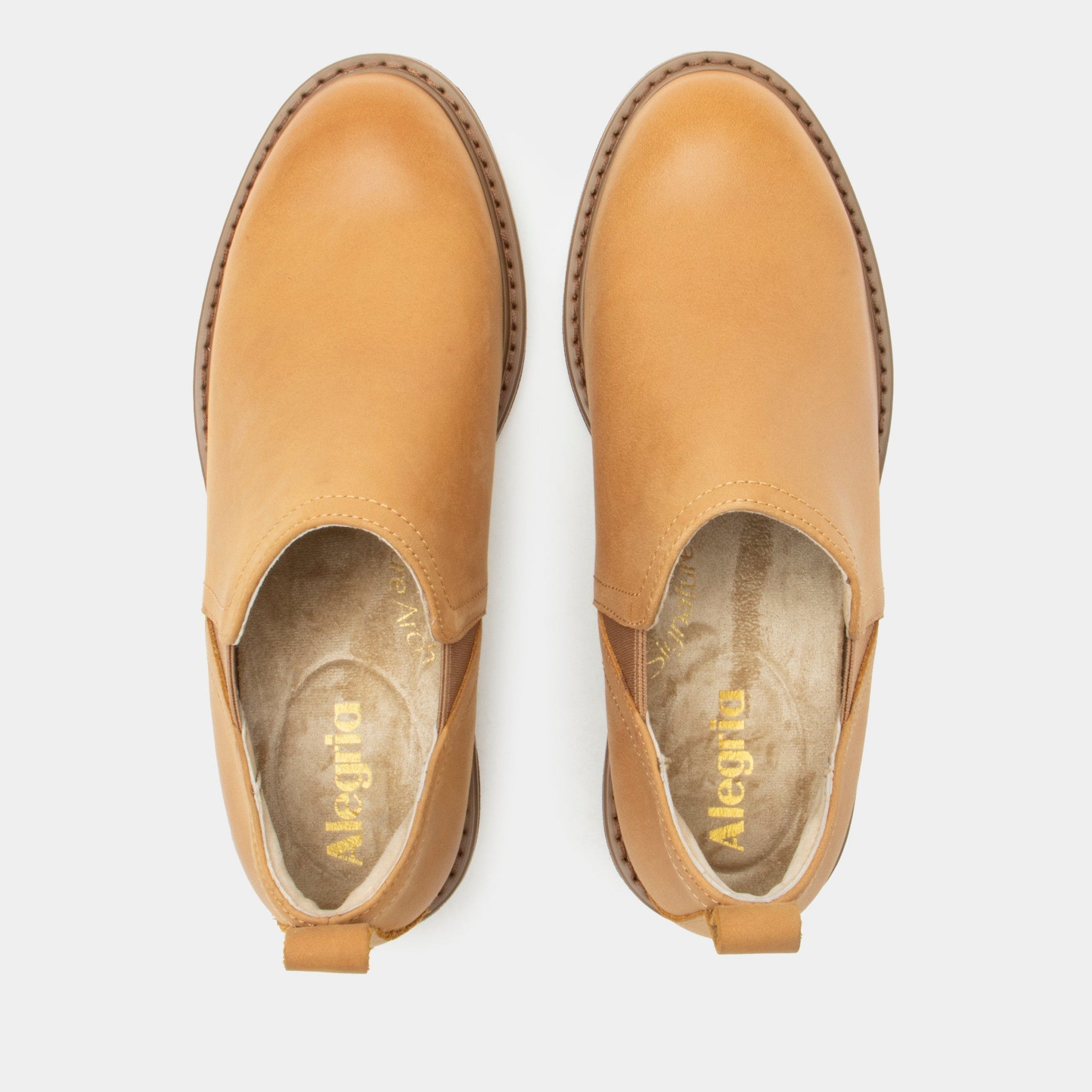 Alegria Merle Comfort Signature Arch Support Women's Bootie - Cognac Burnish - 5