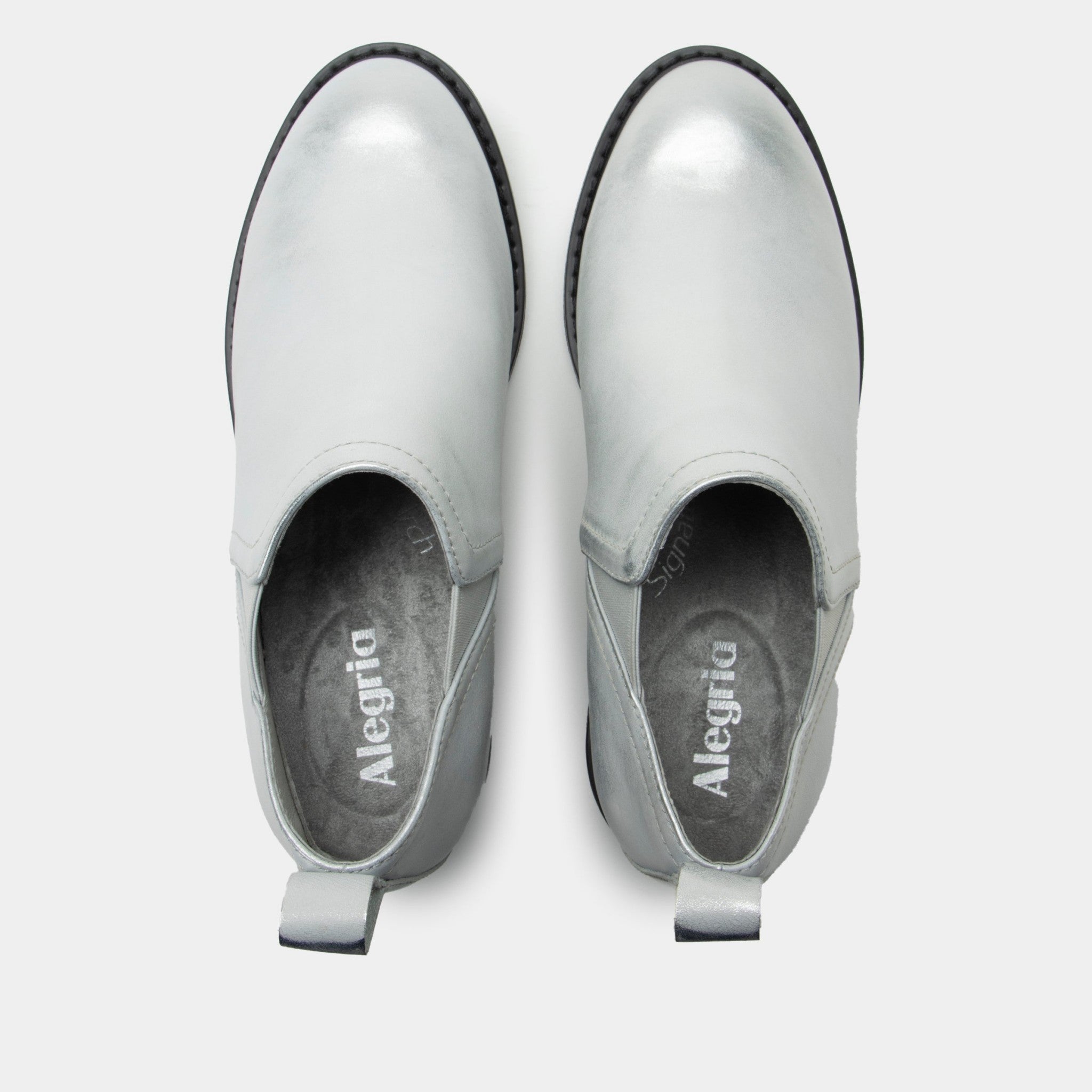 Alegria Merle Comfort Signature Arch Support Women's Bootie - Silver White - 5