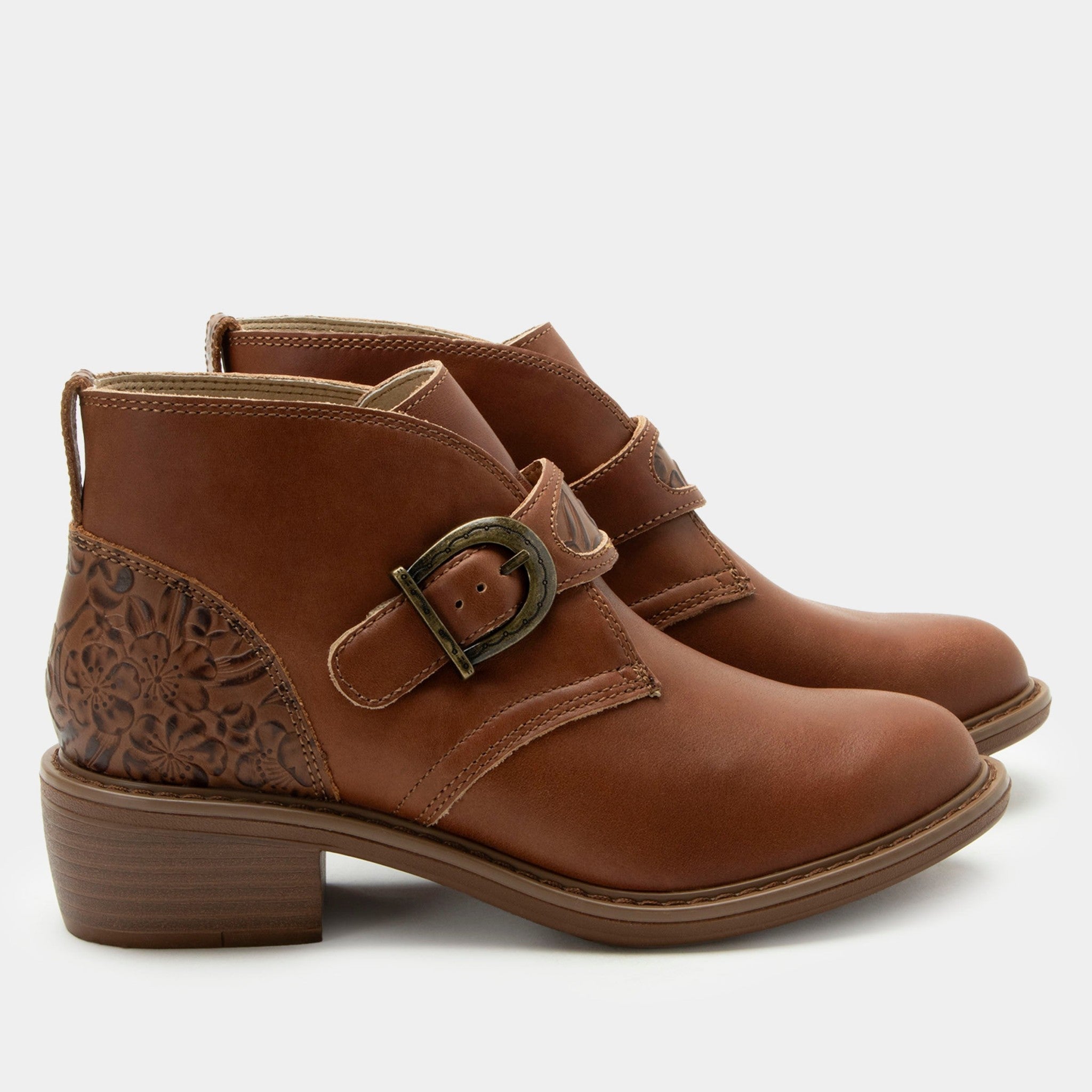 Alegria Mikki Trimform Heel Comfort Arch Support Women's Ankle Boot - All Loretta - 3