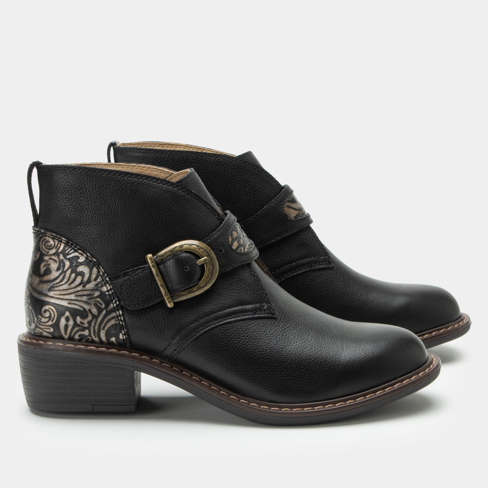 Alegria Mikki Trimform Heel Comfort Arch Support Women's Ankle Boot - Showboat - 3