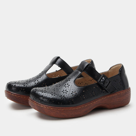 Alegria Odessa Comfort Arch Support Women's Mary-Jane Shoe - Black Breeze - 1