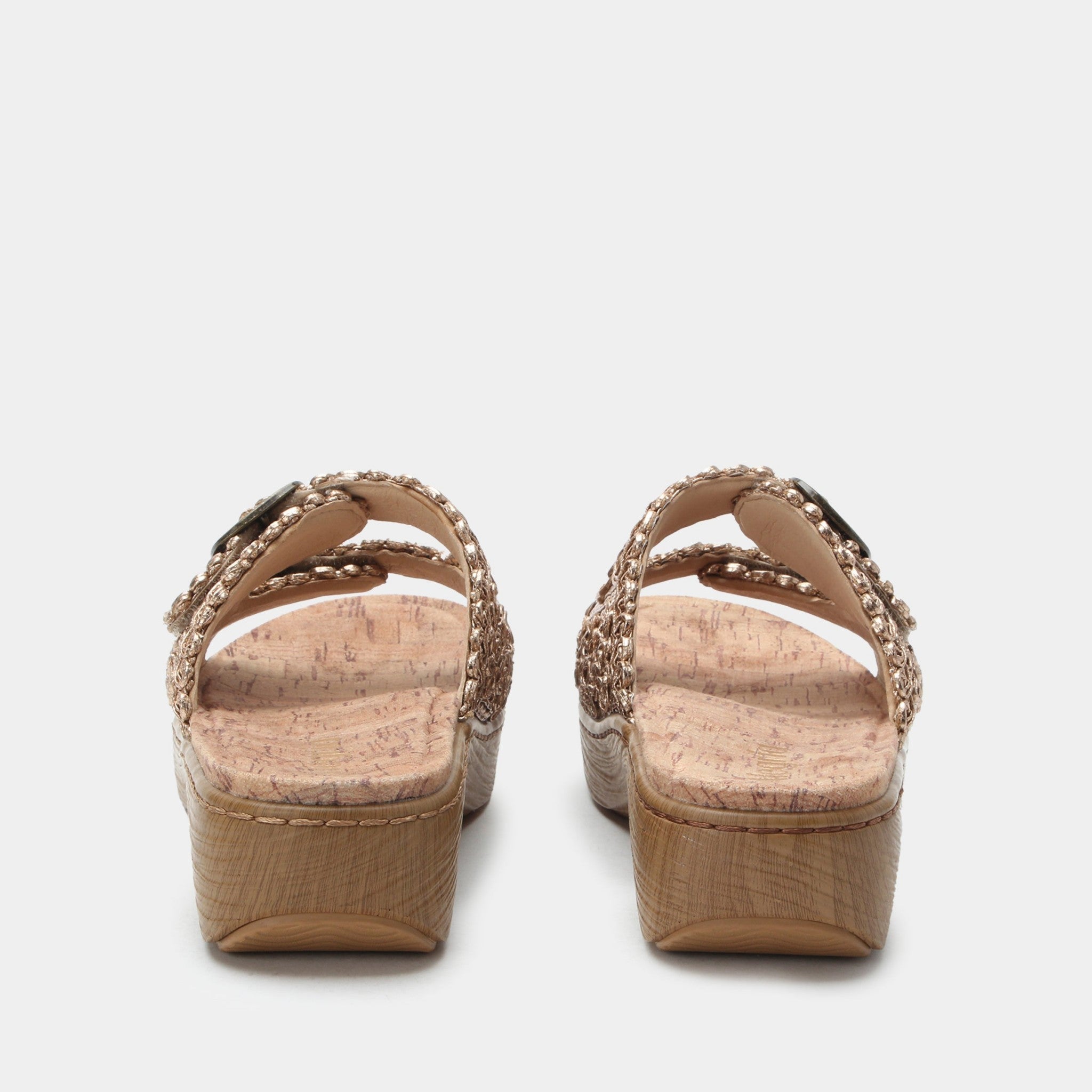 Alegria Oona Comfort Arch Support Women's Sandal - Fancy Gold - 4