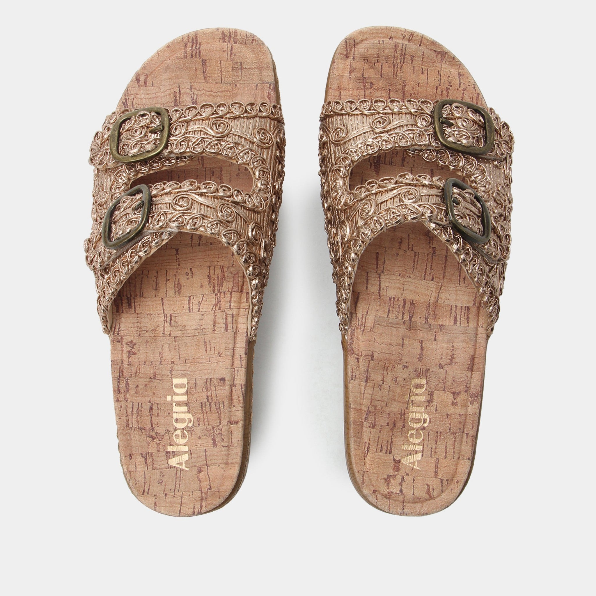 Alegria Oona Comfort Arch Support Women's Sandal - Fancy Gold - 5
