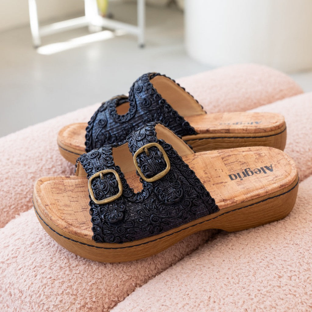 Alegria Oona Comfort Arch Support Women's Sandal - Fancy Navy - 2