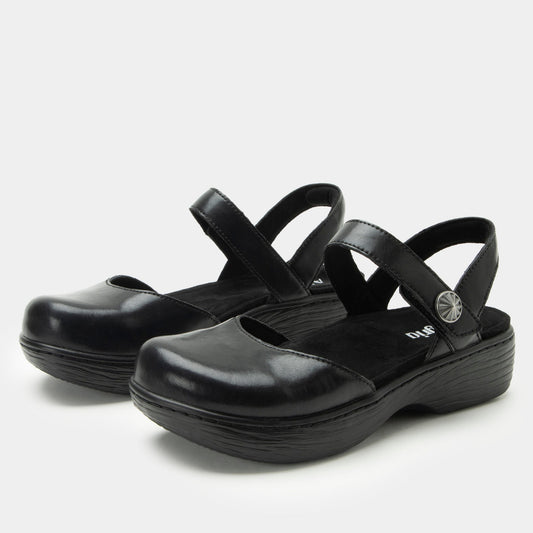 Alegria Opal Wood Look Rocker Comfort Arch Support Women's Sandal - Ink - 1