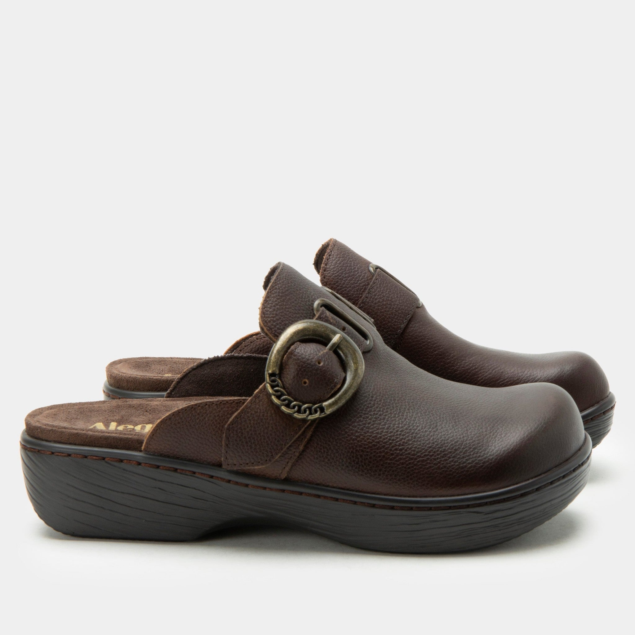 Alegria Osmosis Wood Look Rocker Comfort Arch Support Women's Clog - Java - 3