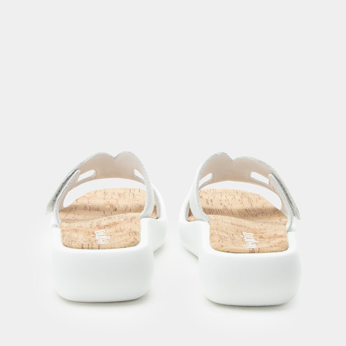 Alegria Portia Comfort Arch Support Women's Slide Sandal - All White - 3