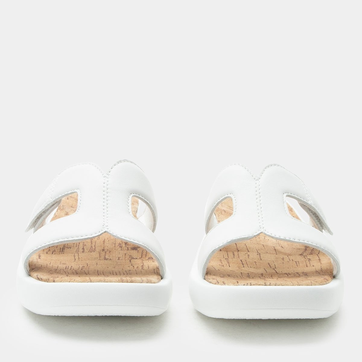 Alegria Portia Comfort Arch Support Women's Slide Sandal - All White - 5