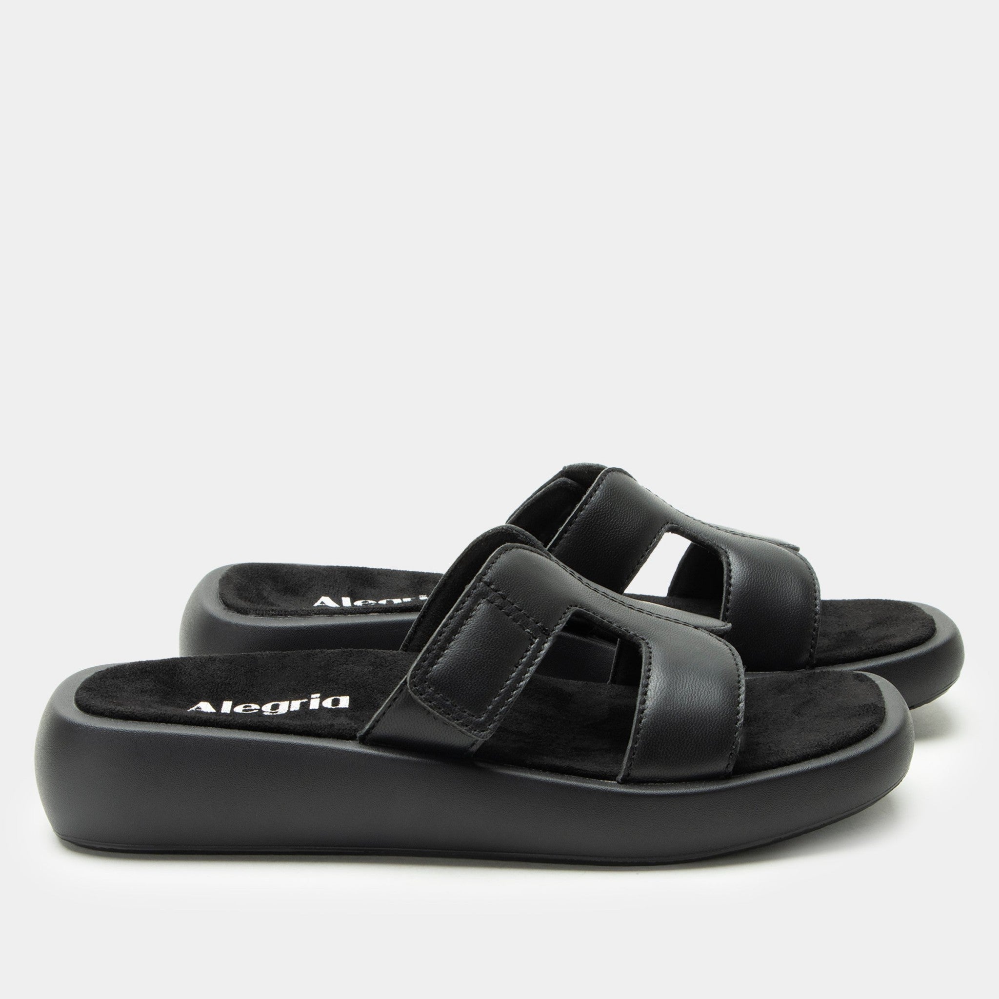 Alegria Portia Comfort Arch Support Women's Slide Sandal - Black - 2