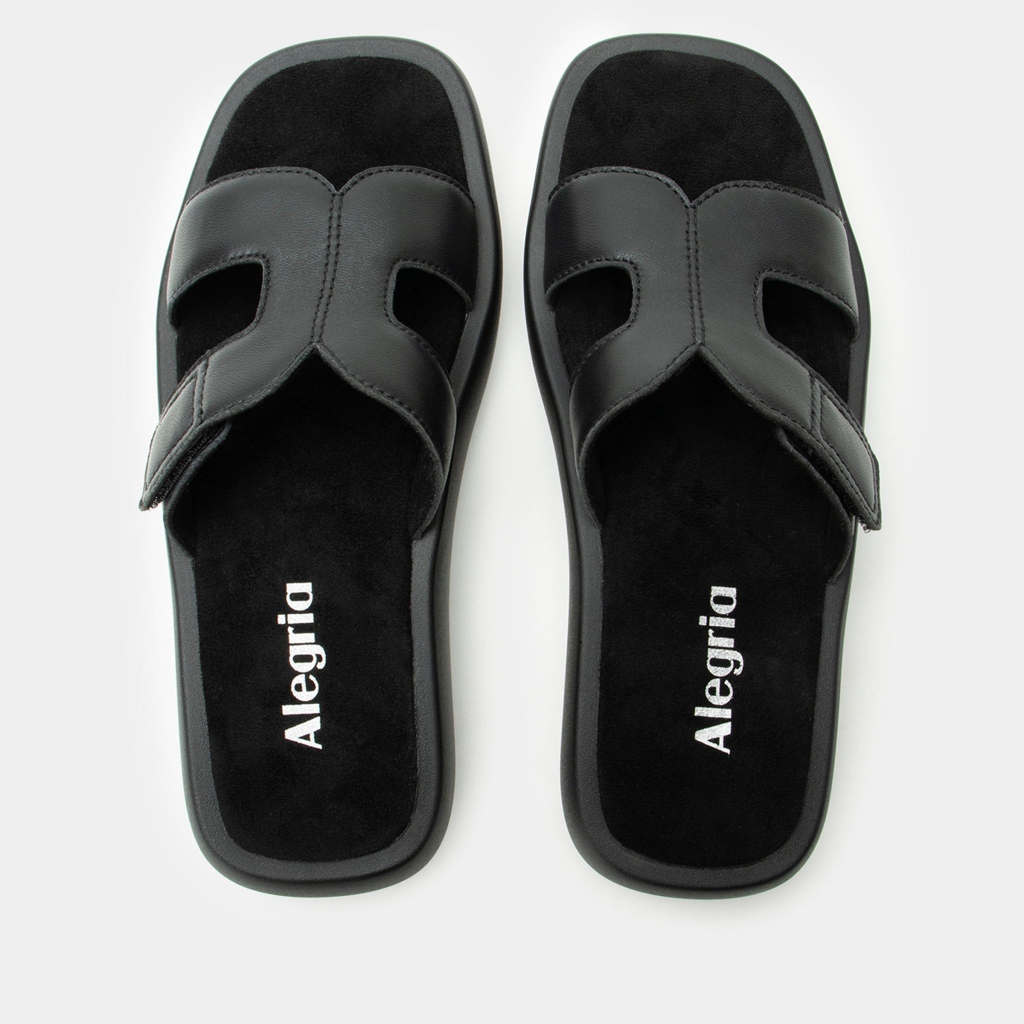 Alegria Portia Comfort Arch Support Women's Slide Sandal - Black - 4