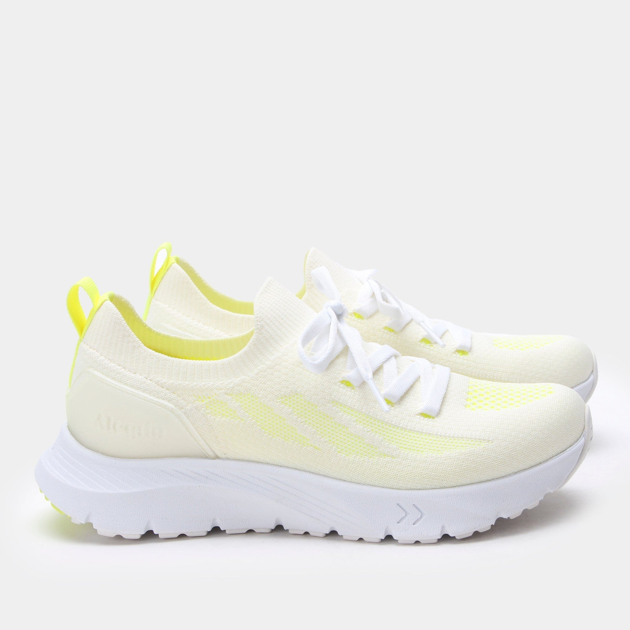 Alegria Regale Rebounce Comfort Arch Support Women's Walking Shoe - Neon White - 3