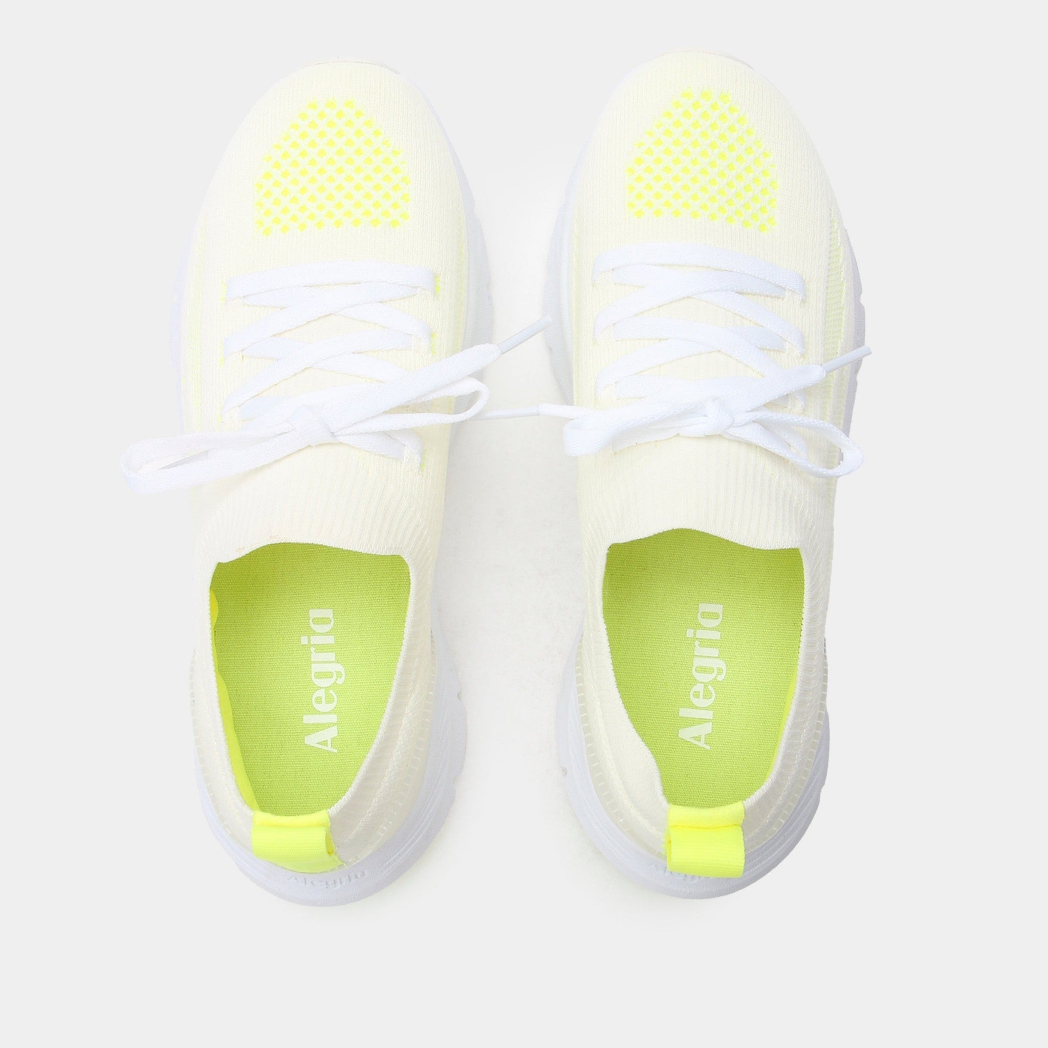 Alegria Regale Rebounce Comfort Arch Support Women's Walking Shoe - Neon White - 5