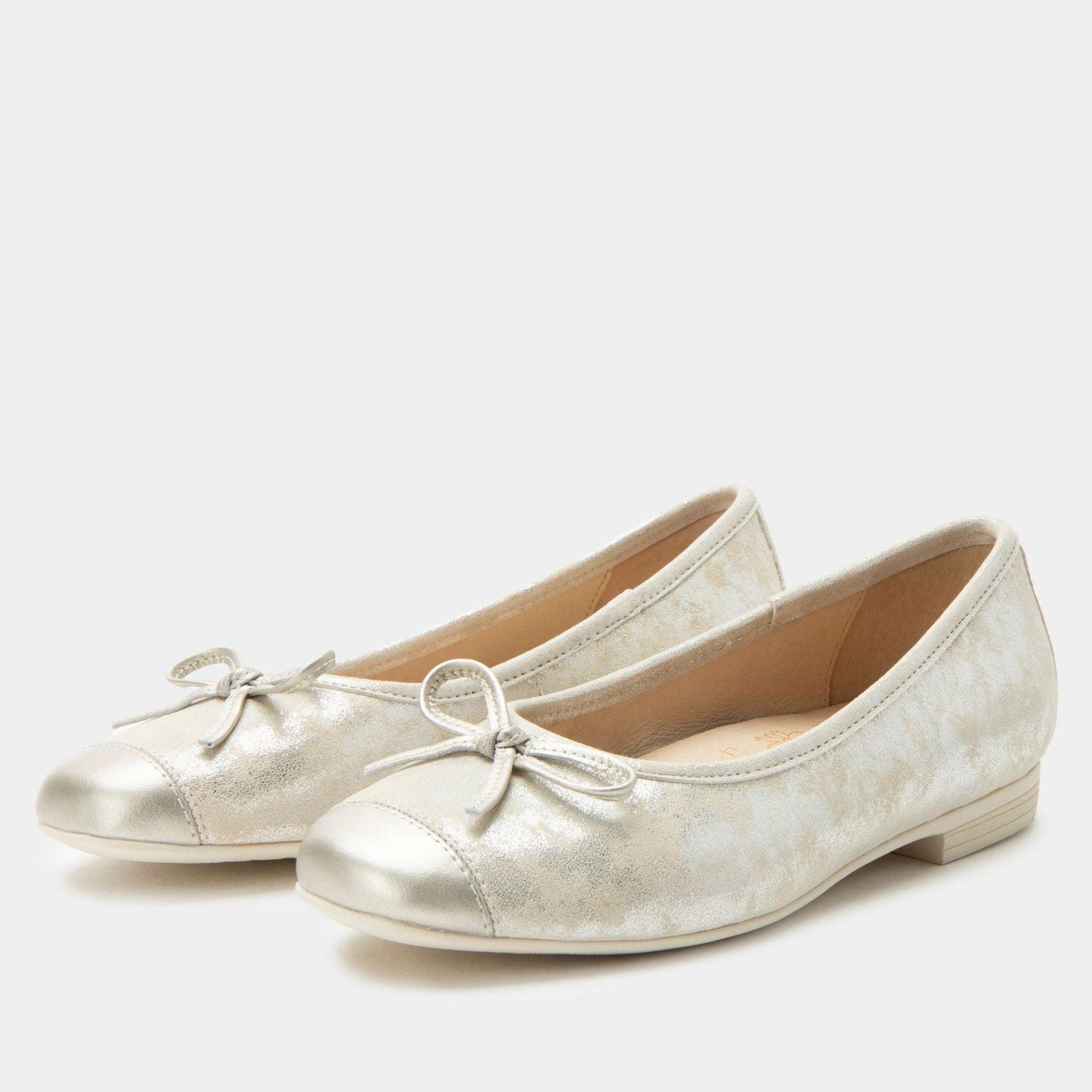 Alegria Talya Comfort Arch Support Women's Ballet Flat - Champagne Mist - 1