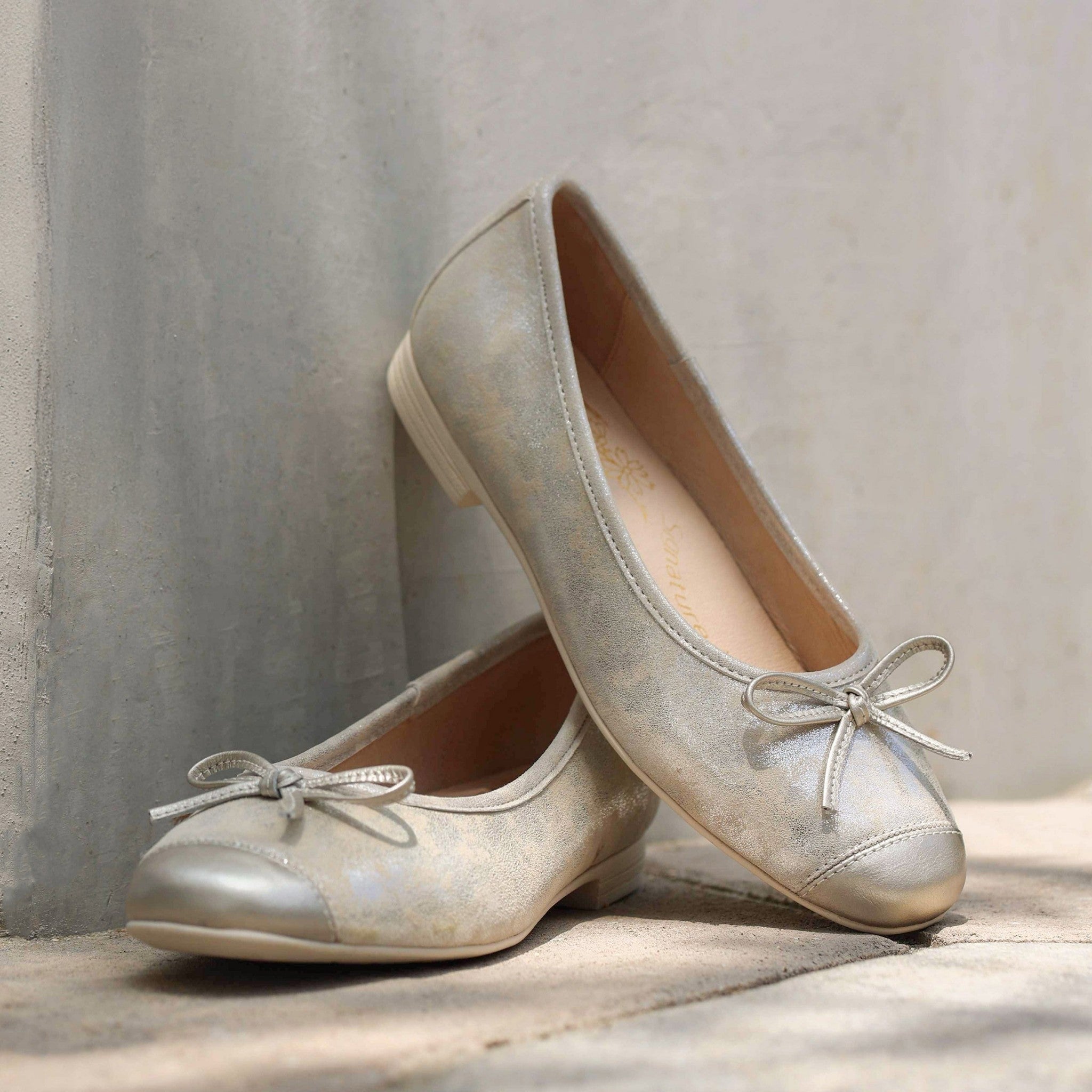 Alegria Talya Comfort Arch Support Women's Ballet Flat - Champagne Mist - 2