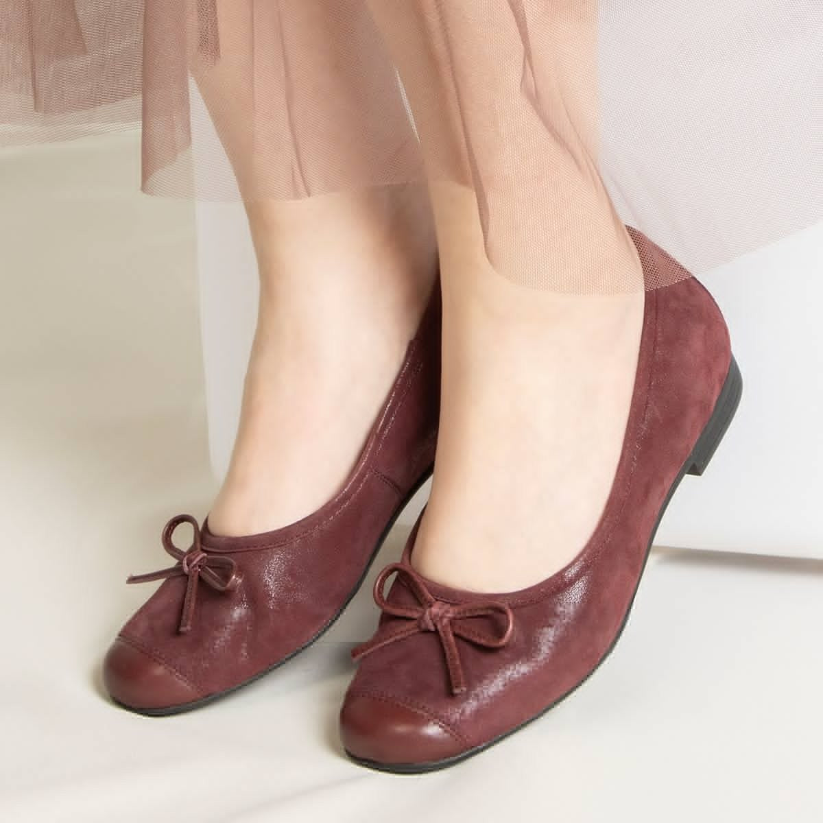 Alegria Talya Comfort Arch Support Women's Ballet Flat - Maroon Mist - 2