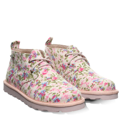 Bearpaw Skye Women's Leather Chukka Boots - 2578W Bearpaw- 126 - Ivory - 8