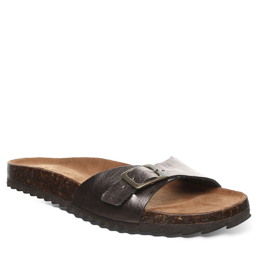 Bearpaw Ava Women's Leather Upper Sandals - 2924W Bearpaw- 017 - Gunmetal - Profile View