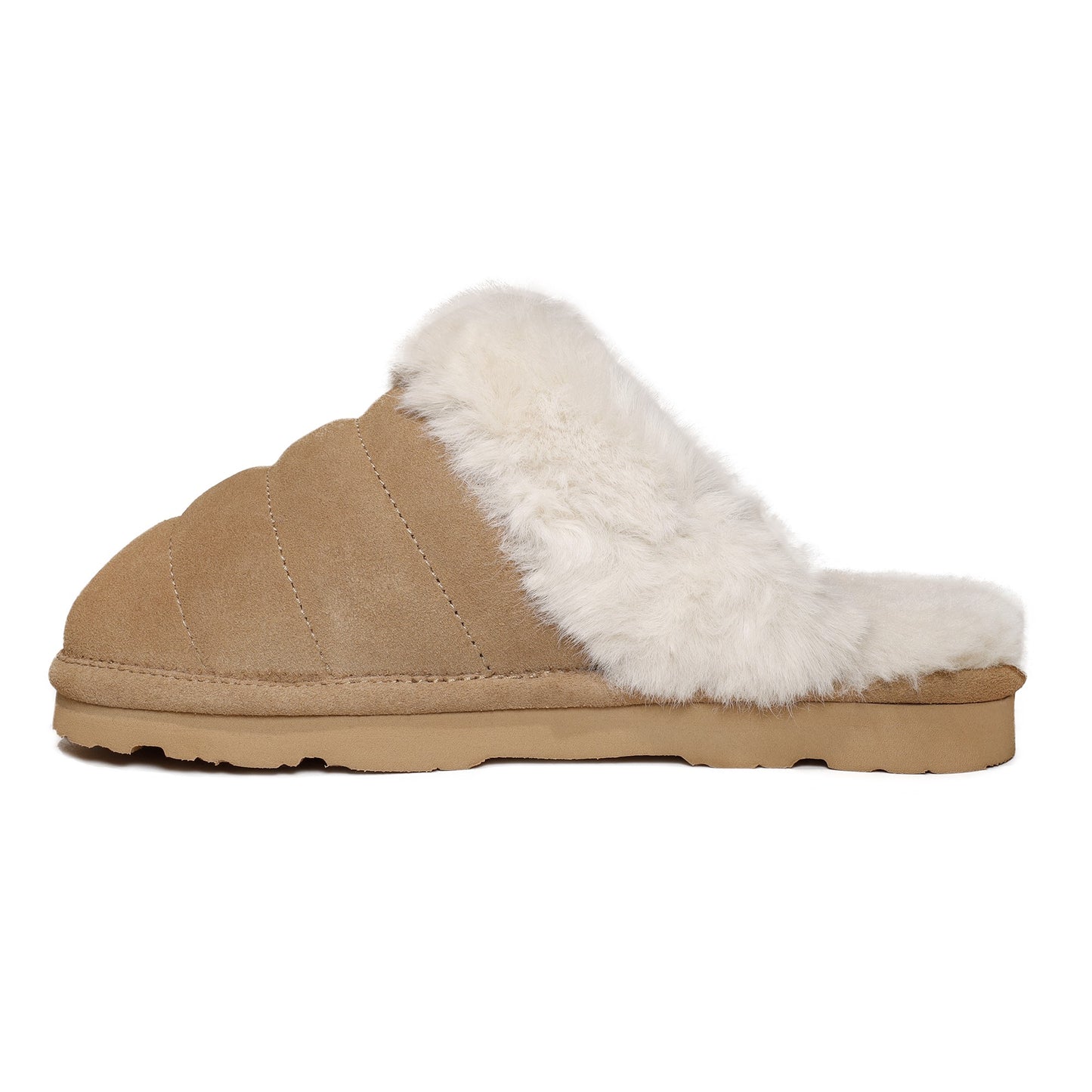 Bearpaw Women's Loki Style Quilted Slippers - 3053W Jordyn - Cozy Indoor/Outdoor House Shoe - Iced Coffee - 8 Side2