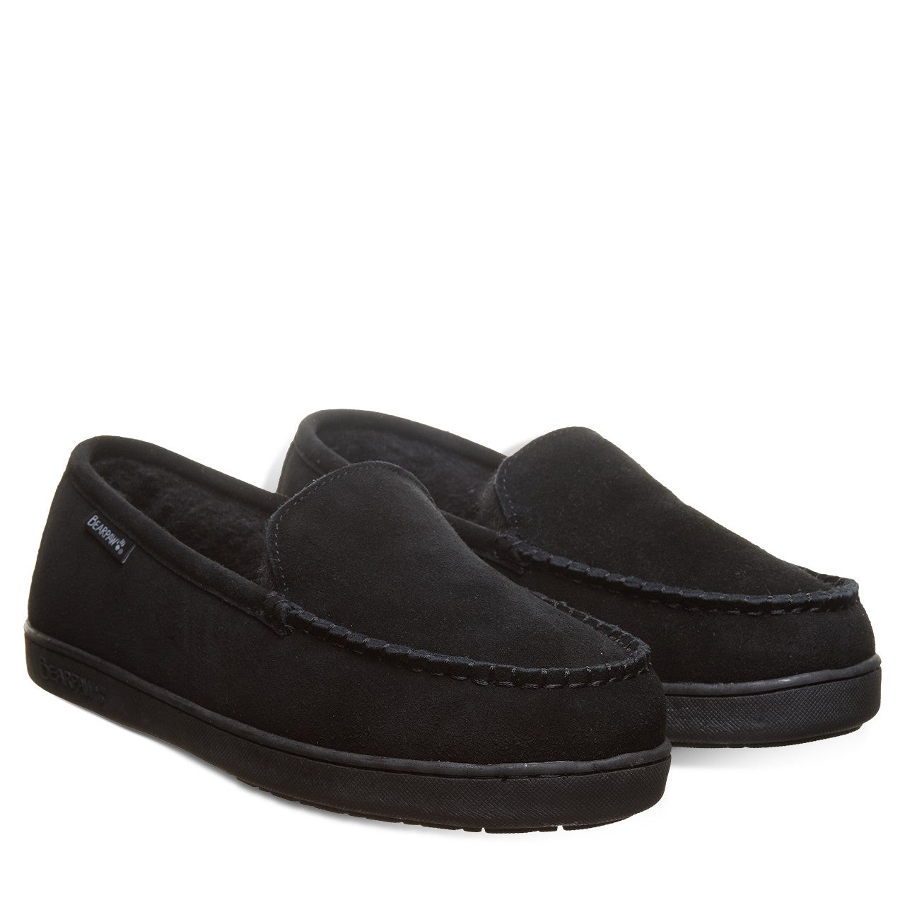 Bearpaw BRIAN Men's Slippers - 3189M - Black/black - pair view
