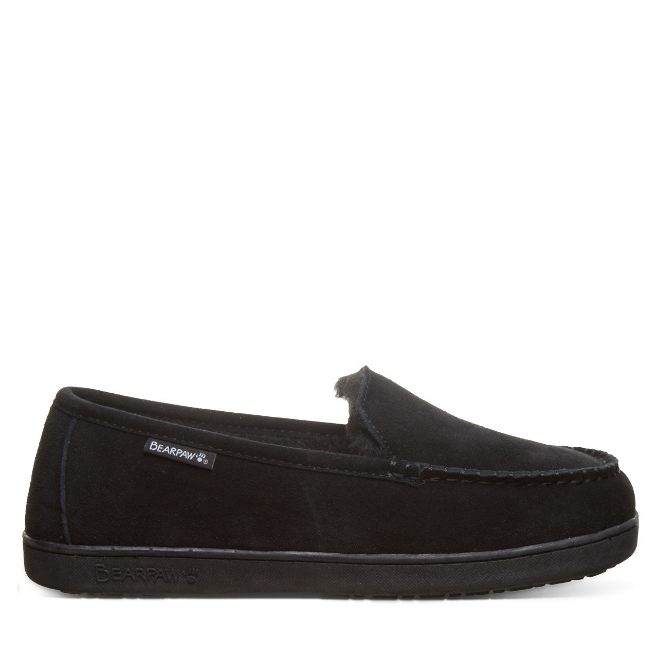 Bearpaw BRIAN Men's Slippers - 3189M - Black/black - side view 2