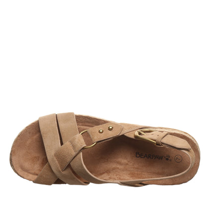 Bearpaw Cady Women's Sandals - 3431W - Toffee - top view