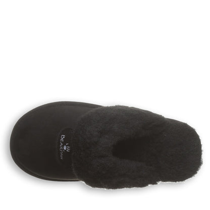 Bearpaw EFFIE VEGAN Women's Slippers - 3127W - Black - top view