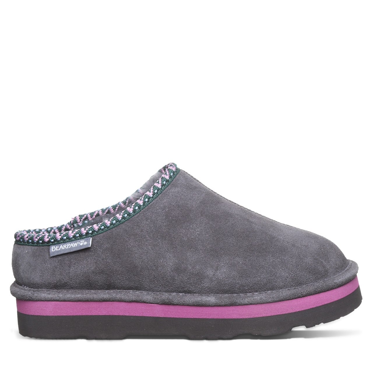 Bearpaw MARTIS Women's Slippers - 3038W - Graphite - side view 2