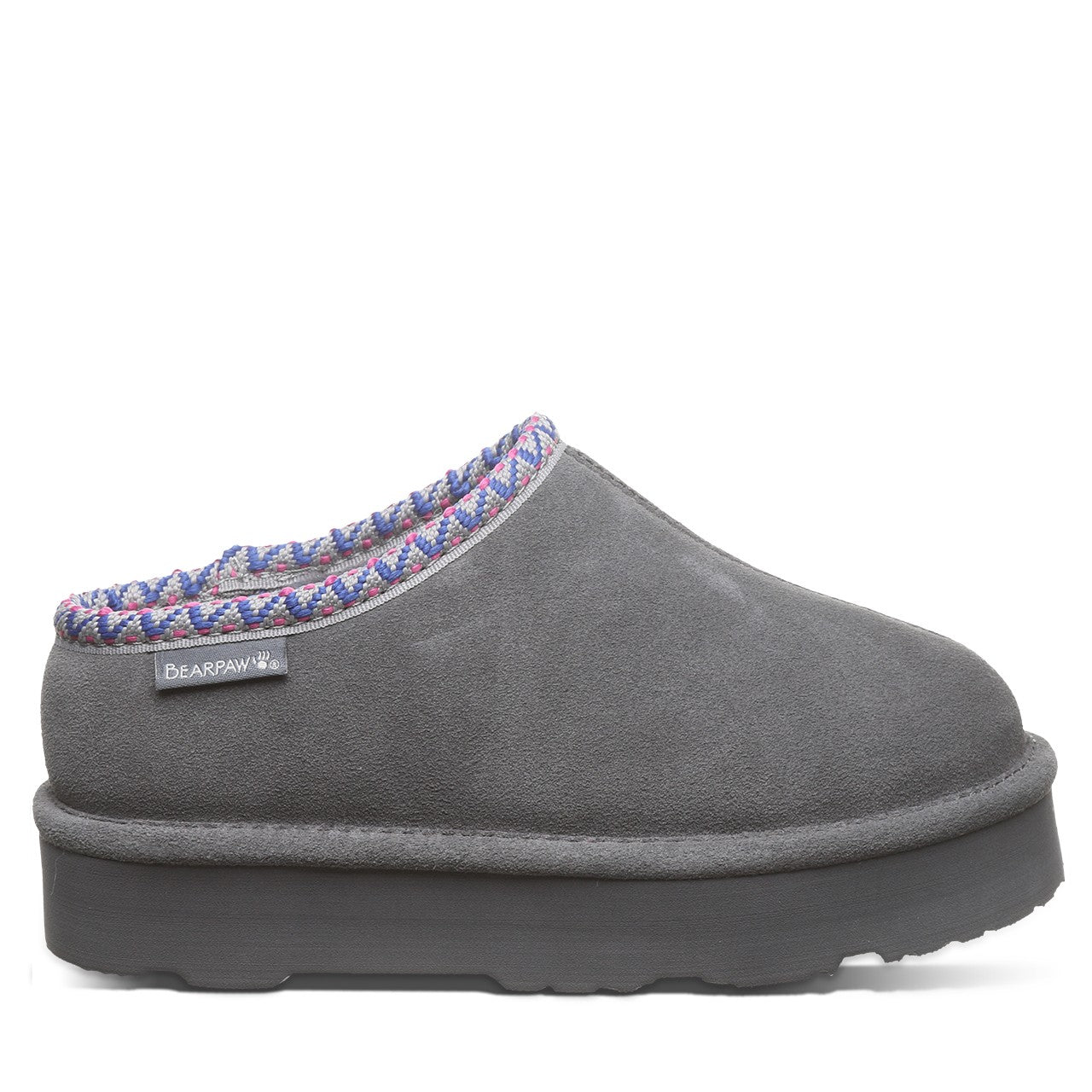 Bearpaw MARTIS YOUTH Youth's Slippers - 3038Y - Charcoal - side view 2