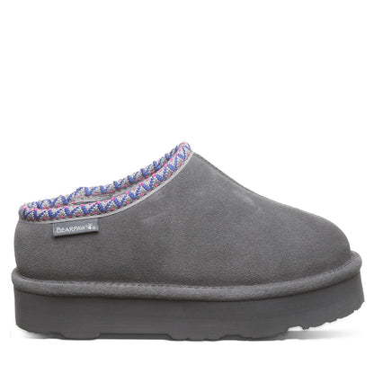 Bearpaw MARTIS YOUTH Youth's Slippers - 3038Y - Charcoal - side view 2