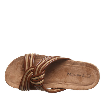 Bearpaw Mariella Women's Sandals - 3432W - Whiskey - top view