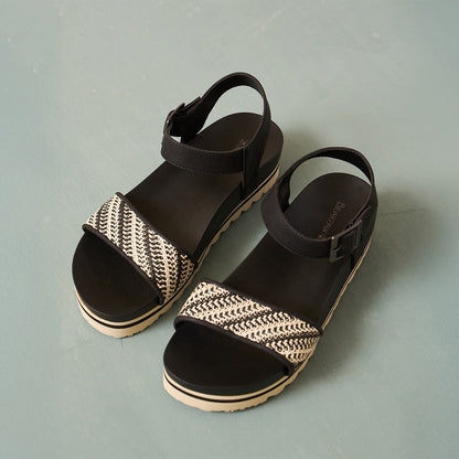 Bearpaw ORION Women's Sandals - 3260W - Black/white - lifestyle view