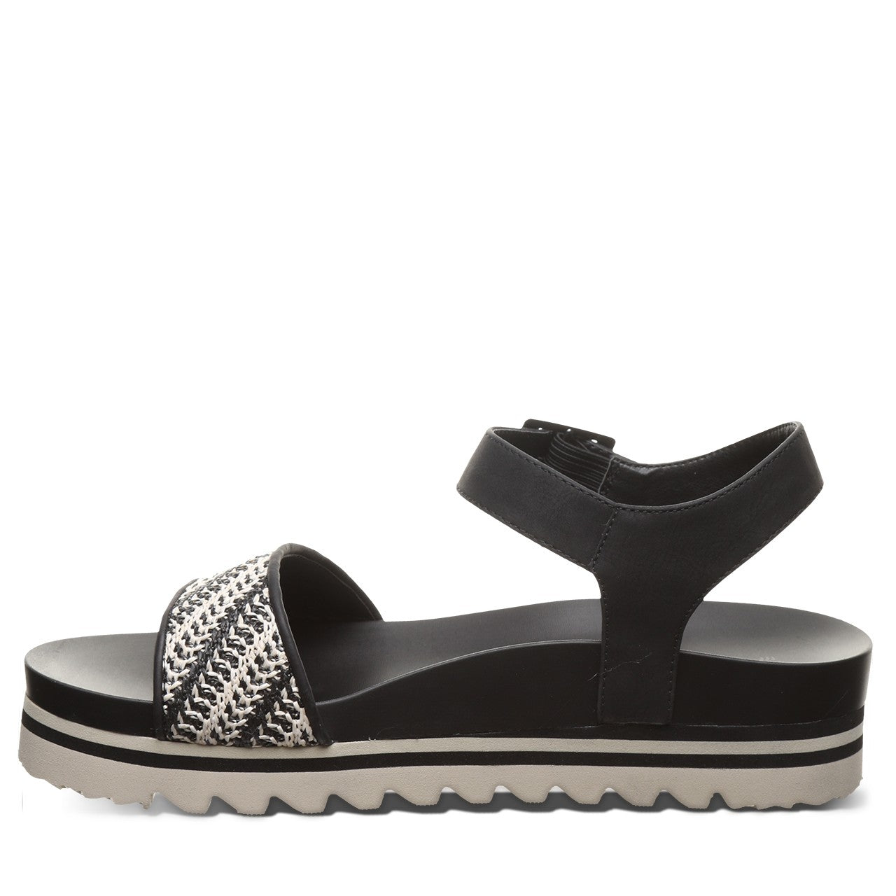 Bearpaw ORION Women's Sandals - 3260W - Black/white - side view