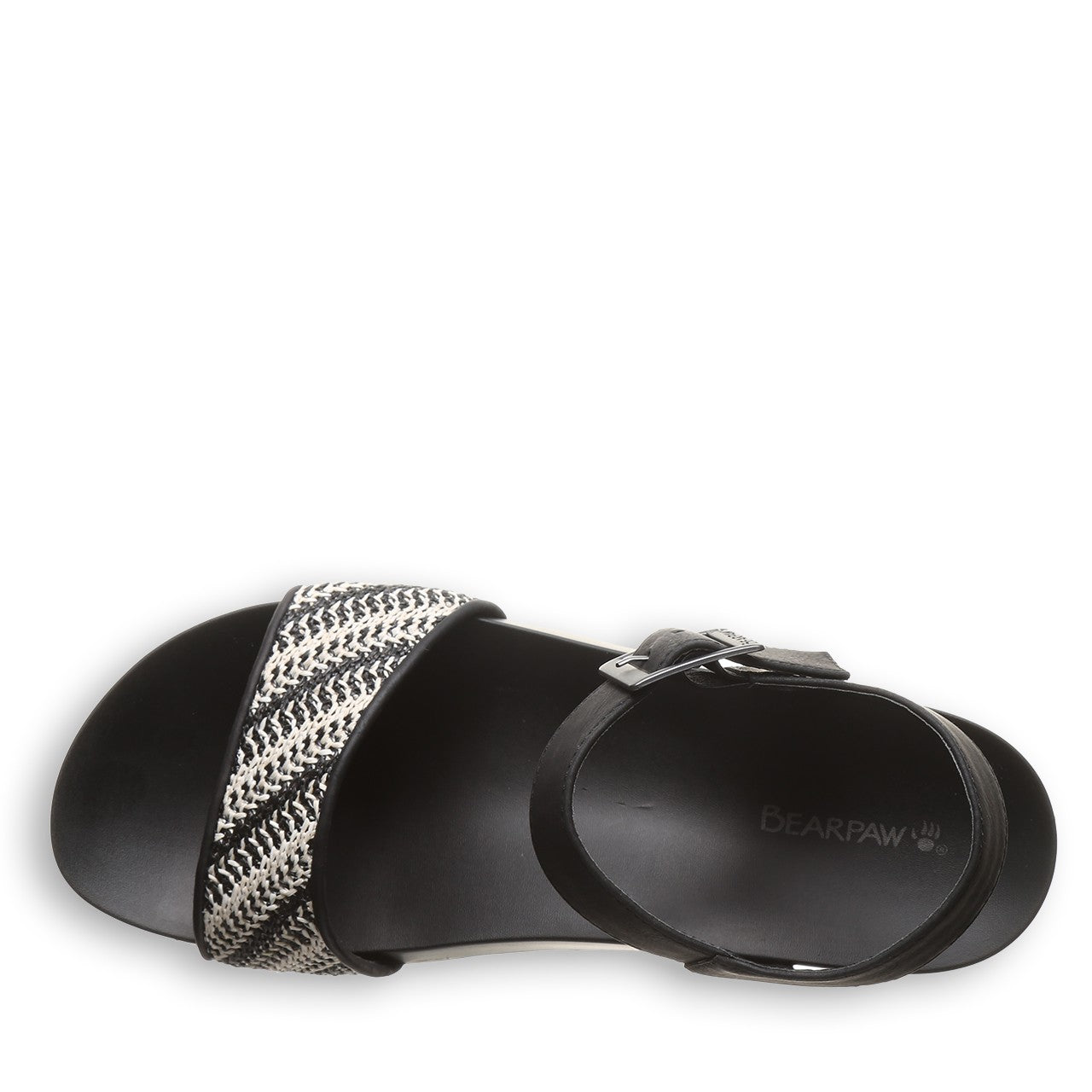 Bearpaw ORION Women's Sandals - 3260W - Black/white - top view