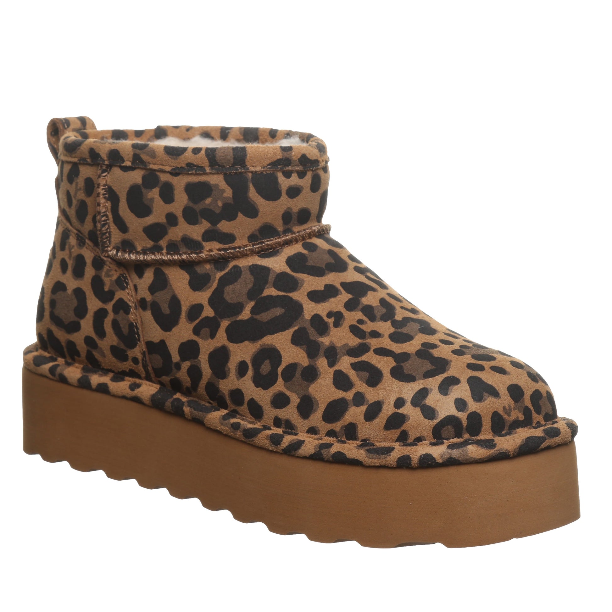 Bearpaw RETRO SHORTY EXOTIC Women's Boots - 3337W - Tobacco Leopard - angle main