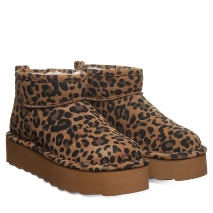 Bearpaw RETRO SHORTY EXOTIC Women's Boots - 3337W - Tobacco Leopard - pair view