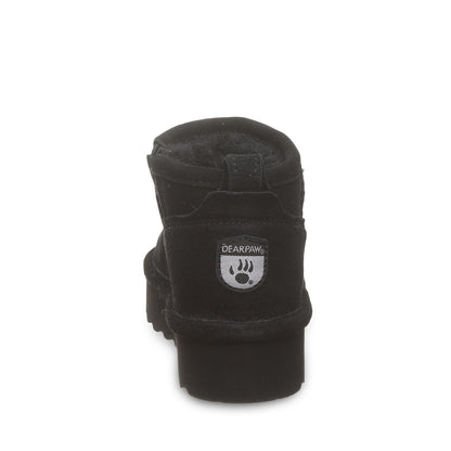 Bearpaw RETRO SHORTY YOUTH Youth's Boots - 2940Y - Black - back view