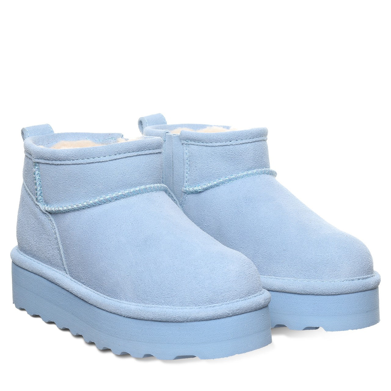 Bearpaw RETRO SHORTY YOUTH Youth's Boots - 2940Y - Blissful Blue - pair view