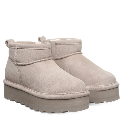 Bearpaw RETRO SHORTY YOUTH Youth's Boots - 2940Y - Mushroom - pair view