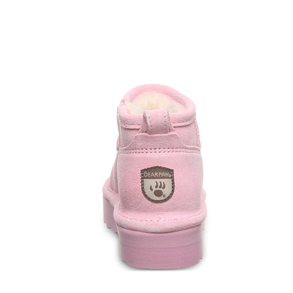Bearpaw RETRO SHORTY YOUTH Youth's Boots - 2940Y - Prism Pink - back view