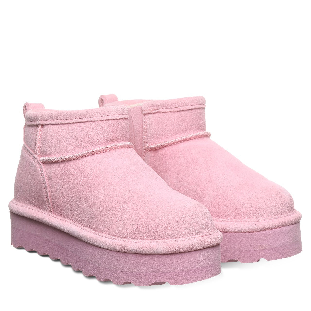 Bearpaw RETRO SHORTY YOUTH Youth's Boots - 2940Y - Prism Pink - pair view