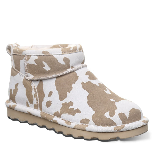 Bearpaw SHORTY EXOTIC Women's Boots - 2861W - Tan Cow Print - angle main
