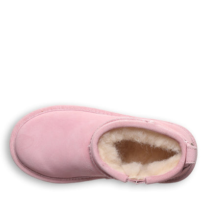 Bearpaw SHORTY YOUTH Youth's Boots - 2860Y - Prism Pink - top view