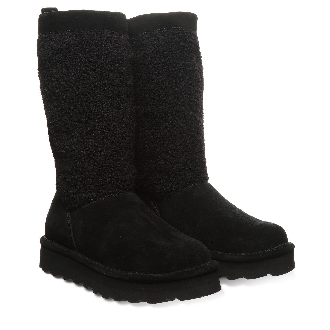 Bearpaw SNUGGLE MURPHY PLATFORM LO Women's Boots - 3302W - Black - pair view