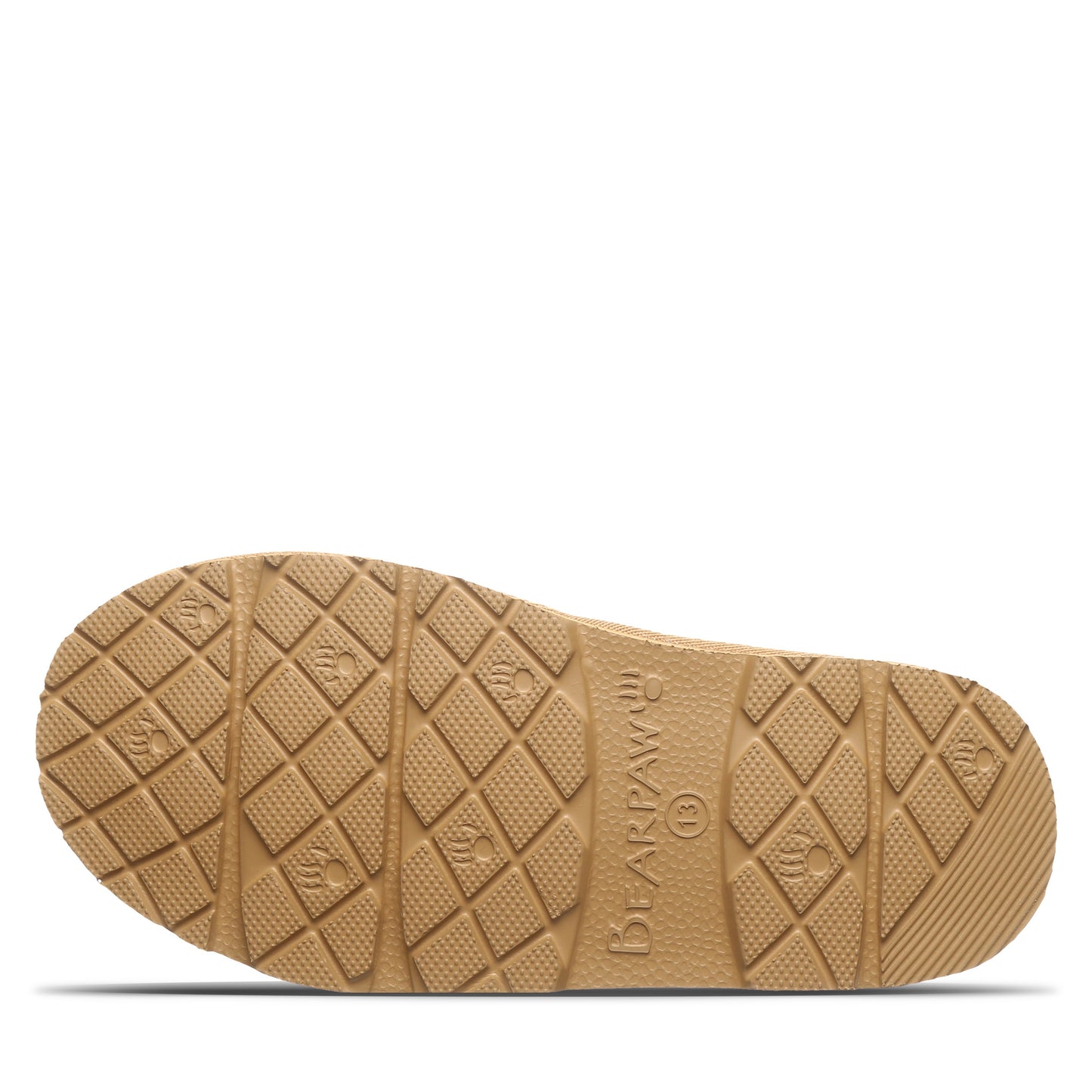 Bearpaw TABITHA YOUTH Youth's Slippers - 2973Y - Iced Coffee/leopard Trim - bottom view