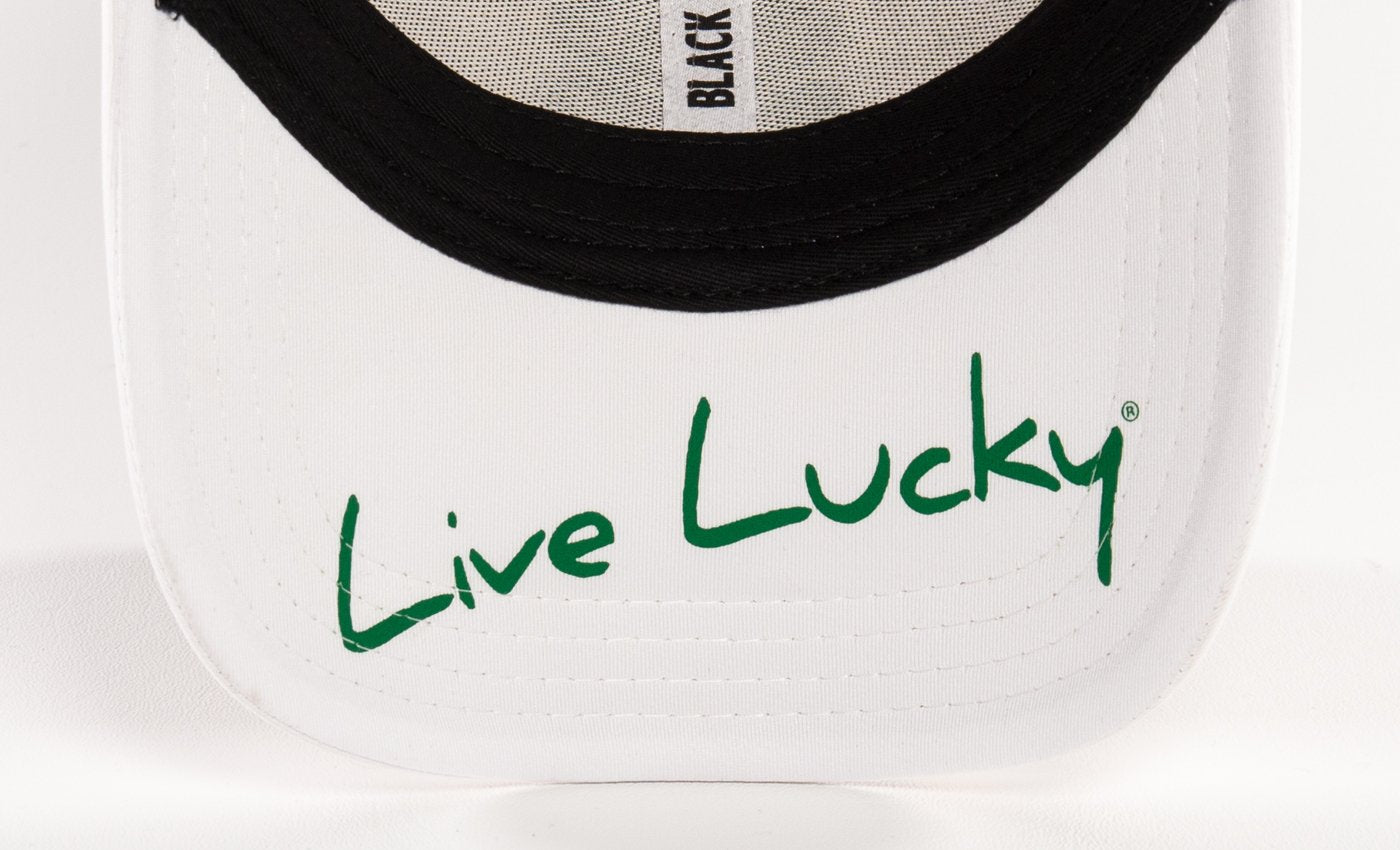 Black Clover Premium Clover FlexFit Fitted Hat - Green/White/White - 16 under brim