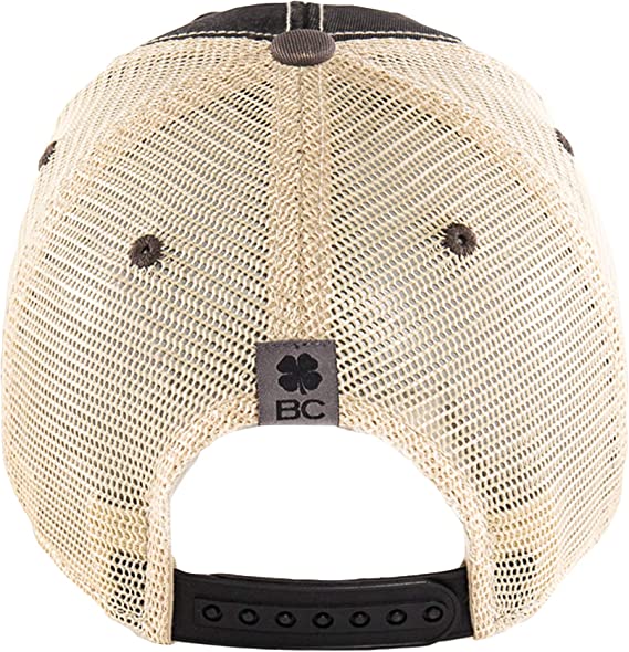 Black Clover Two Tone Vintage 6 - Black / Stone / Grey Golf Hat - 6  Black/Stone/Grey