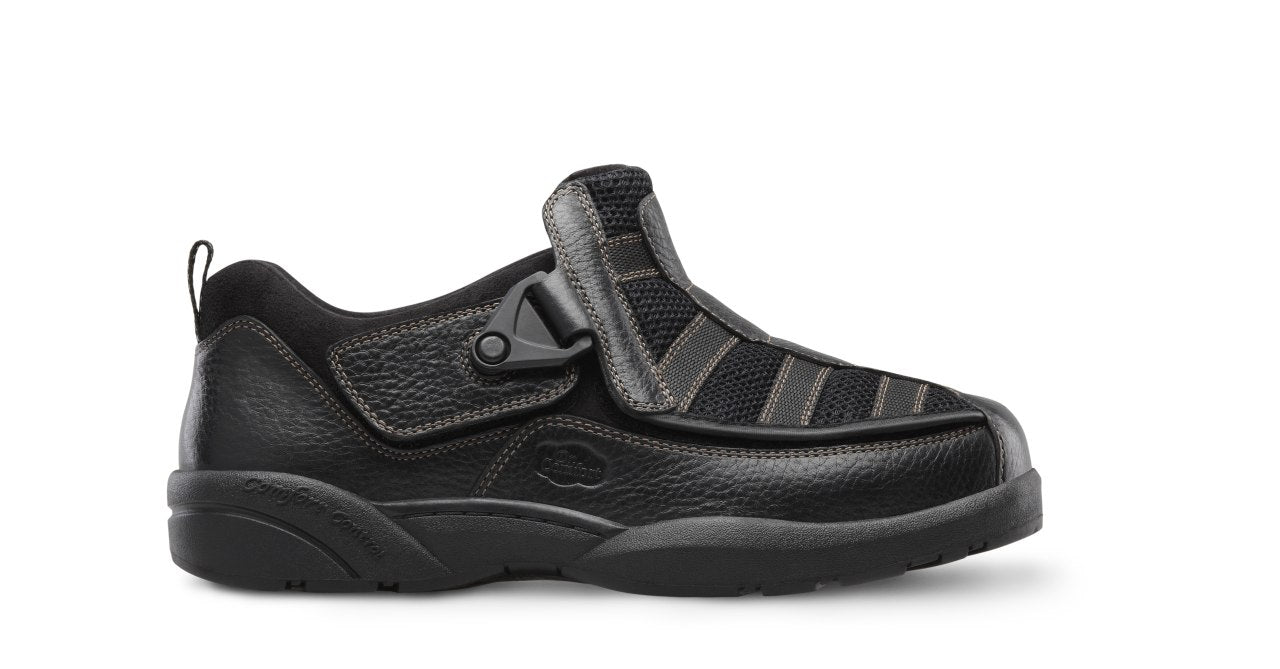 Dr. Comfort Edward X Men's Double Depth Casual Shoe - Black - right_view